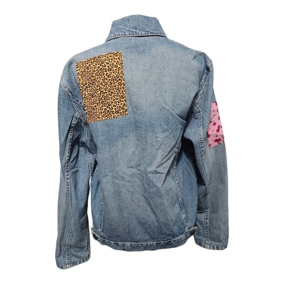 Upcycled Oversized Jean Jacket Medium - Picture 3 of 8